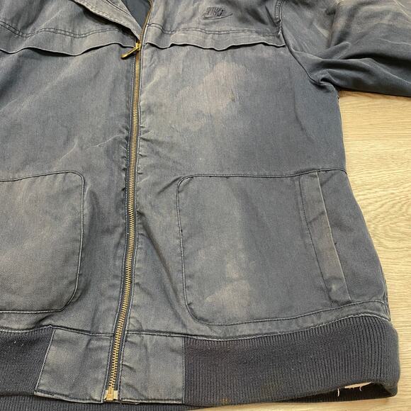 Vintage Nike Gray Tag Canvas Utility Jacket Men's XL Workwear Skater Y2K - Picture 11 of 15